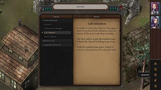 Screenshot: Journal